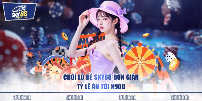 Chơi lô đề SKY88 đơn giản, tỷ lệ ăn tới x900