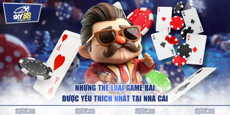 Những thể loại game bài được yêu thích nhất tại nhà cái